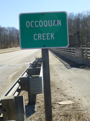 Occoquan Creek (as labelled on Route 234, in 2014)