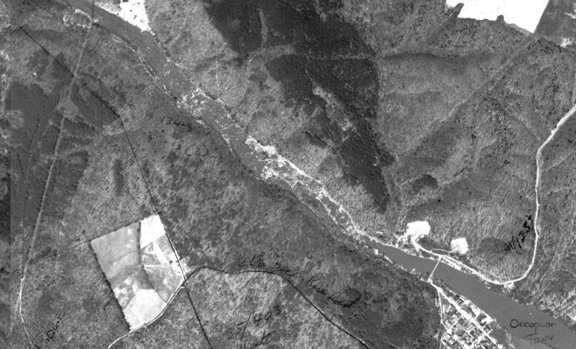 the Occoquan River in 1937, prior to construction of two dams creating drinking water reservoirs