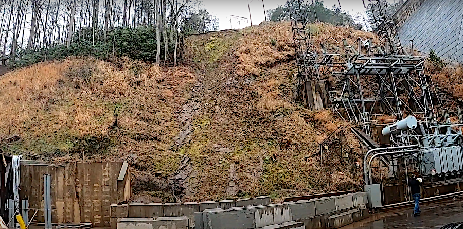 a landslide on May 24, 2020 knocked offline the hydropower facilities at Philpott Dam