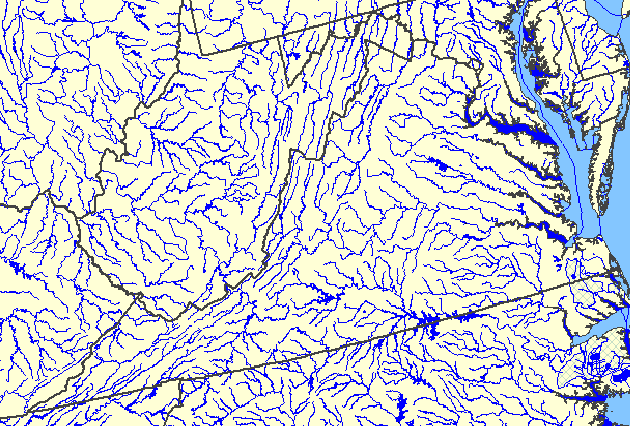 planimetric maps do not include elevation, so they do not reveal the direction in which rivers flow