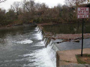 Riverton Dam on the North Fork of the Shenandoah River at Front Royal before removal