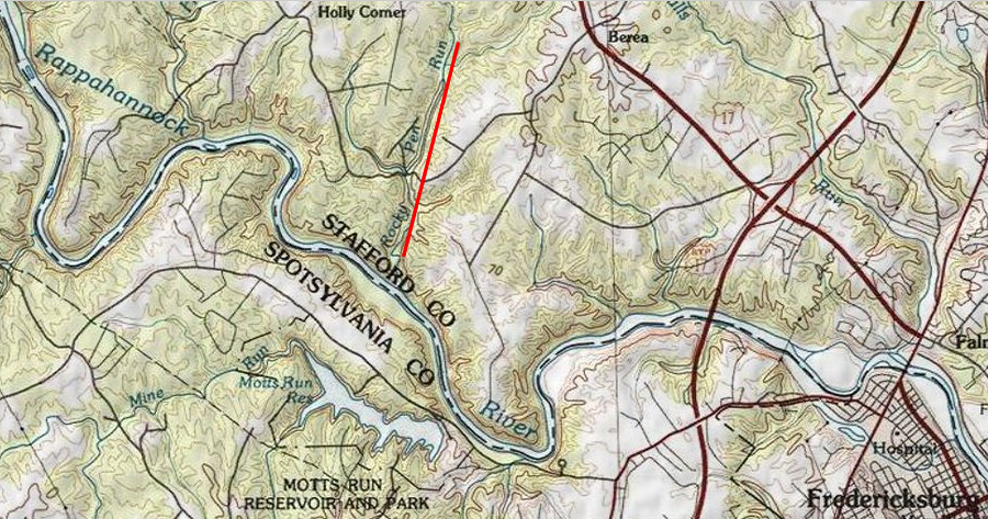 Stafford County built its own water supply system, relying upon Lake Mooney Reservoir on Rocky Pen Run