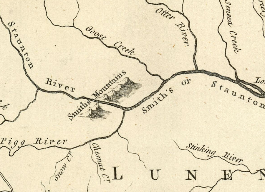 in the 1750's, the river running through Smith's Mountain was called Smith's River
