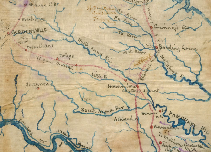 the North Anna River was a factor in General Grant's 1864 Overland March to Richmond