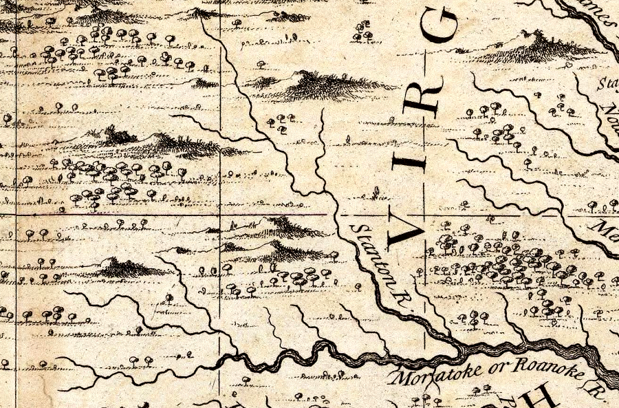 a 1733 map provides a clue for the traditional pronunciation of the Staunton River