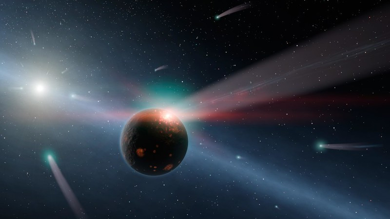 water on Earth may have been provided by collisions with ice-rich comets