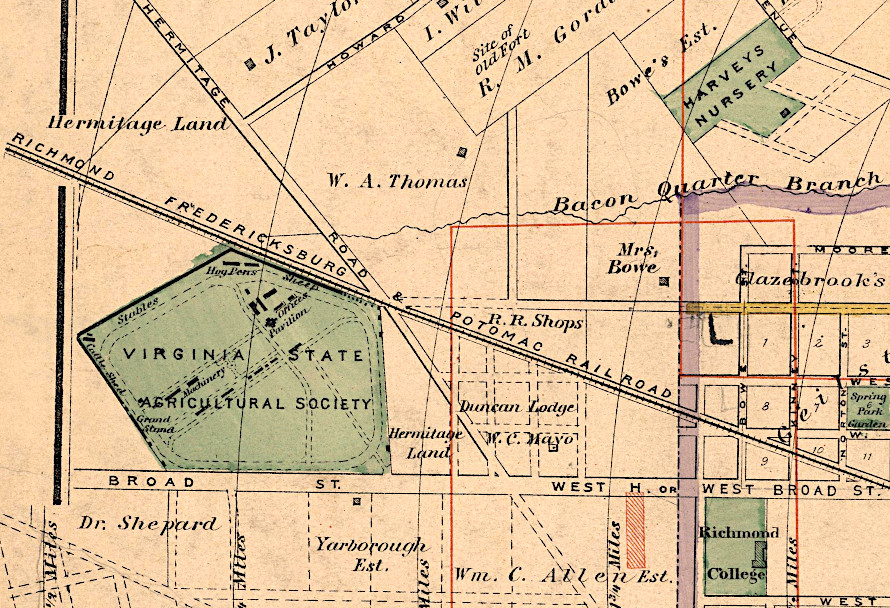 Broad Street Station was built on the former site of the state fairgrounds