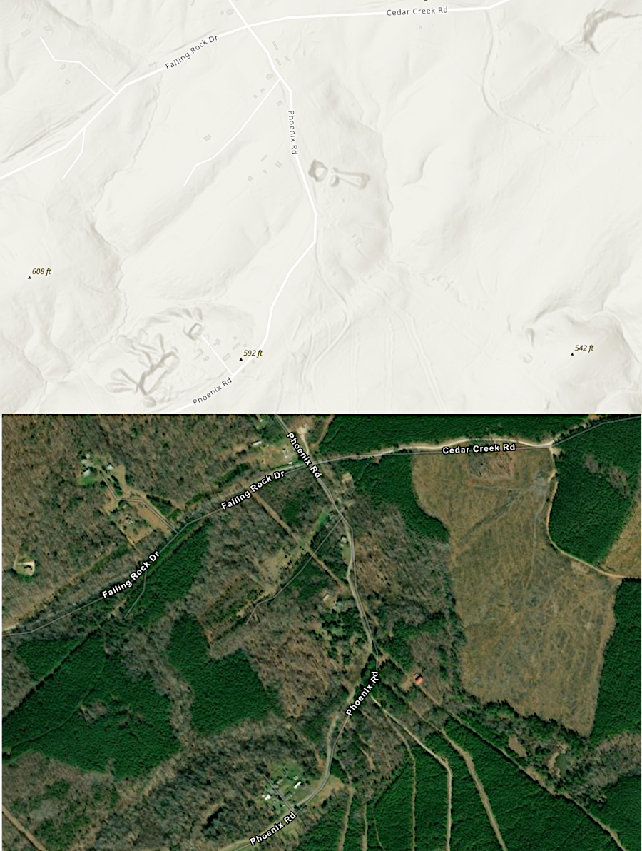 evidence of the soapstone quarries at Phoenix is now hard to find